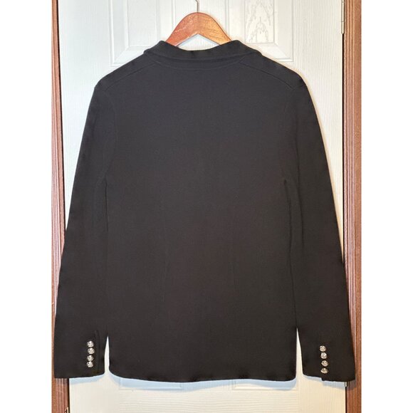 Lauren Ralph Lauren Black Blazer with Embroidered Crest - Picture 2 of 14